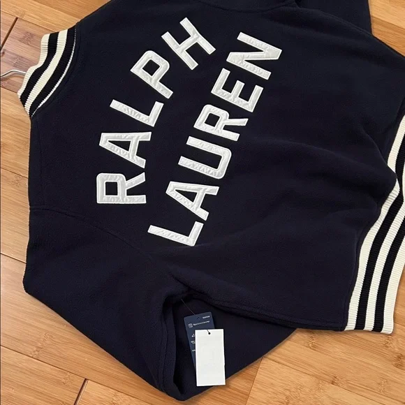 Ralph Lauren polar fleece reversible Varsity bomber Jacket - Picture 13 of 16